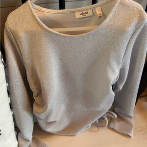 Willow root girls top Silver Long Sleeve Top
